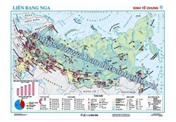Bản đồ Liên Bang Nga - Kinh tế chung